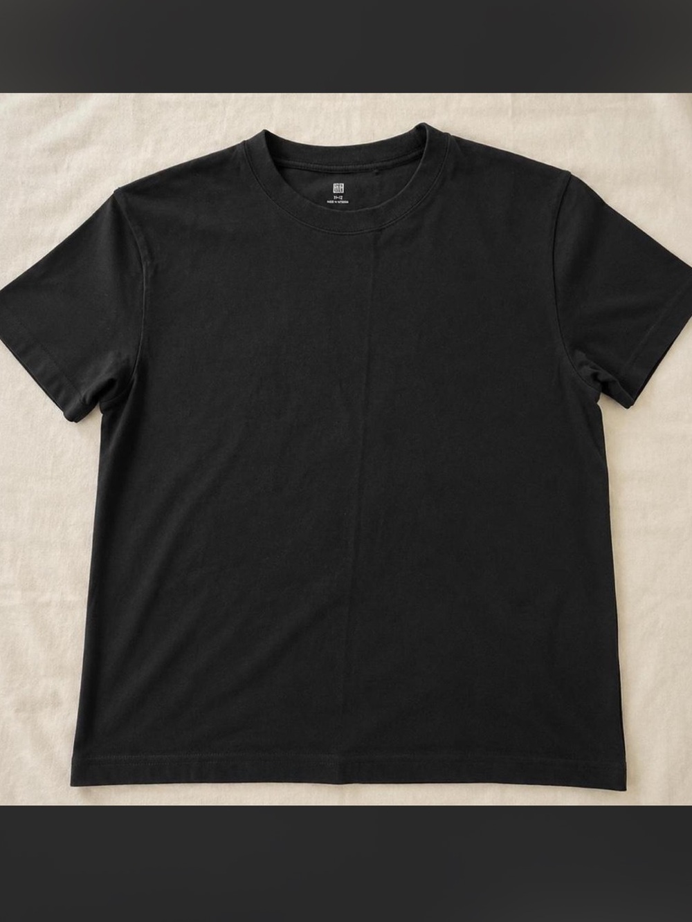 Women/ Kids Classic Crew Neck T-Shirt - Black
